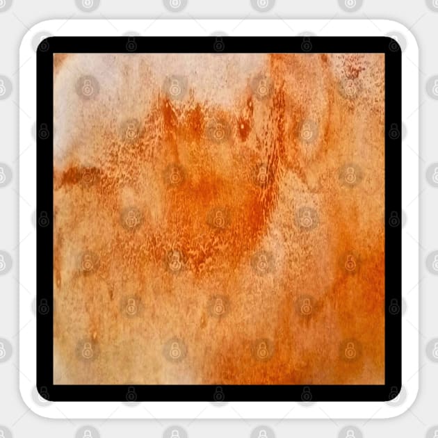 Orange watercolor gradient  design Sticker by Artistic_st